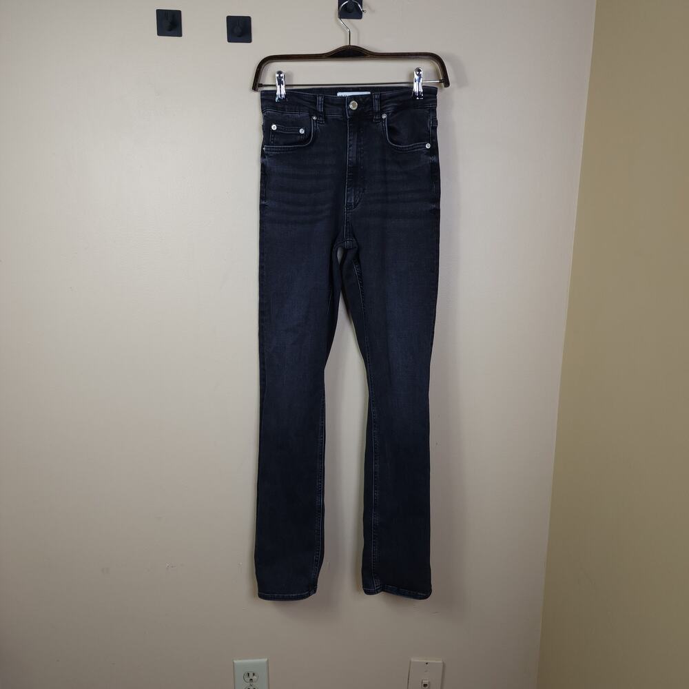 Zara Black Skinny Denim Jeans High Rise Stretch Size 4